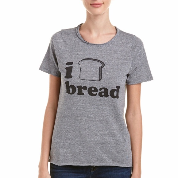 Chaser Tops - Chaser Tee Shirt Top I love Bread Small Shirt